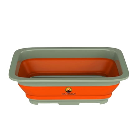 Wakeman Wakeman 75-CMP1037 Collapsible Multiuse Wash Bin - Orange 75-CMP1037